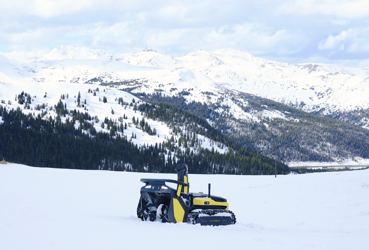 Yarbo autonomous snow blower standby 