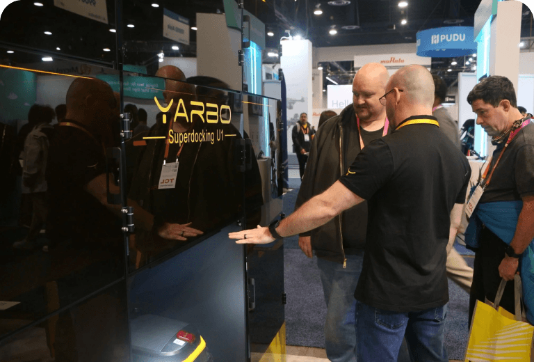 Yarbo booth at International event