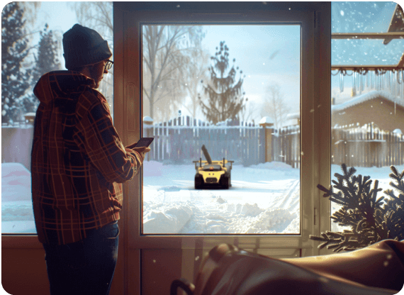 Stay warm indoors with autonomous snow clearing