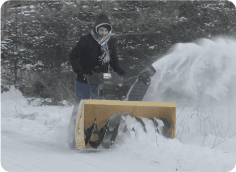 Battling the cold to clear snow