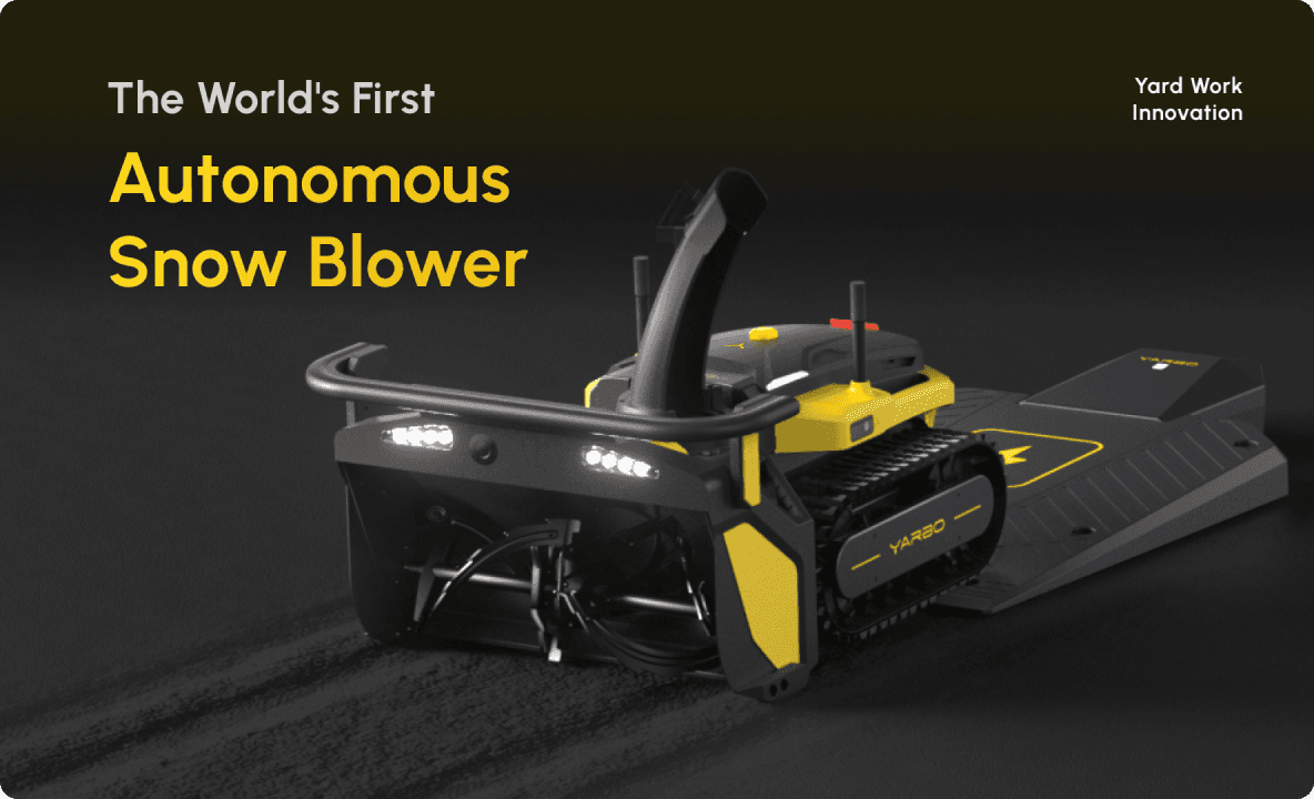 World's first Autonomus Snow blower